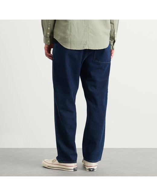 Folk Blue Barrel Leg Jean for men