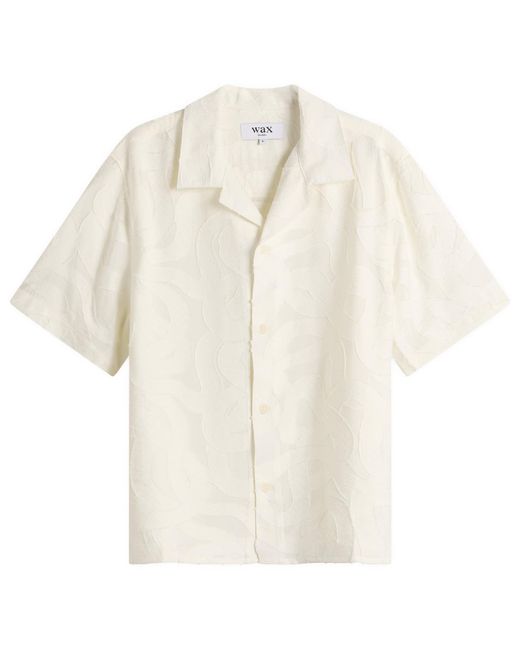 Wax London Natural Curzon Jacquard Vacation Shirt for men