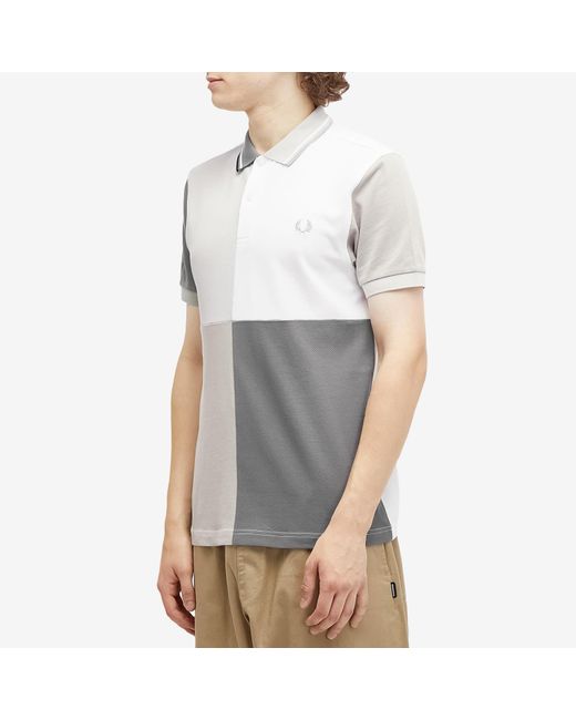 Fred Perry Gray X Beams Blank Canvas Polo for men