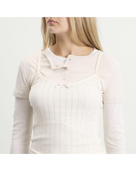 Acne White Ersilia Top