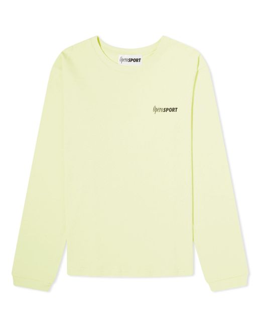 OperaSPORT Yellow Clivette Logo Long Sleeve T-Shirt