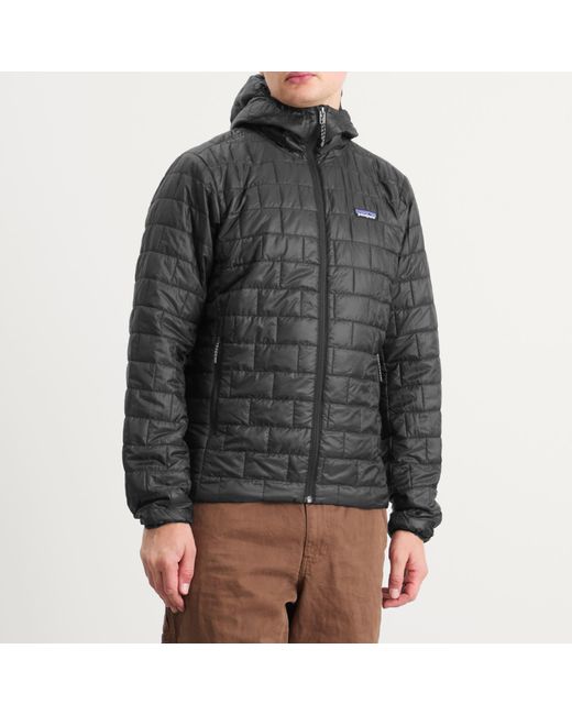 Patagonia Gray Nano Puff Hooded Jacket for men