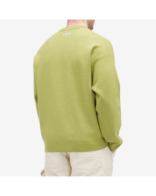 Aape By A Bathing Ape Green Aape Now Camo Badge Knit Sweater for men