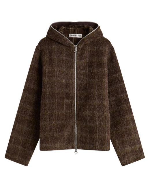 Our Legacy Brown Full Zip Hoodie