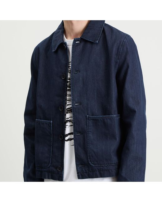 YMC Blue Groundhog Chore Jacket for men