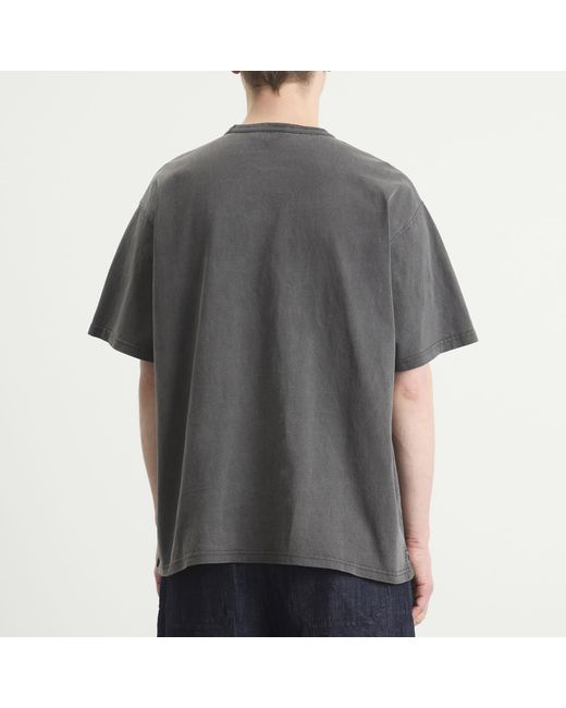 FRIZMWORKS Black Og Pigment Dyed T-Shirt for men