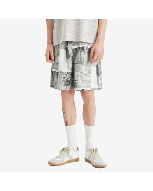 Rohe Multicolor Silk Drawstring Shorts for men