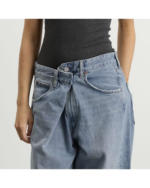 Agolde Blue Vana Fold Jean
