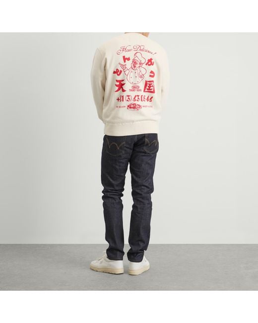 Edwin White Tonkatsu Sweatshirt for men