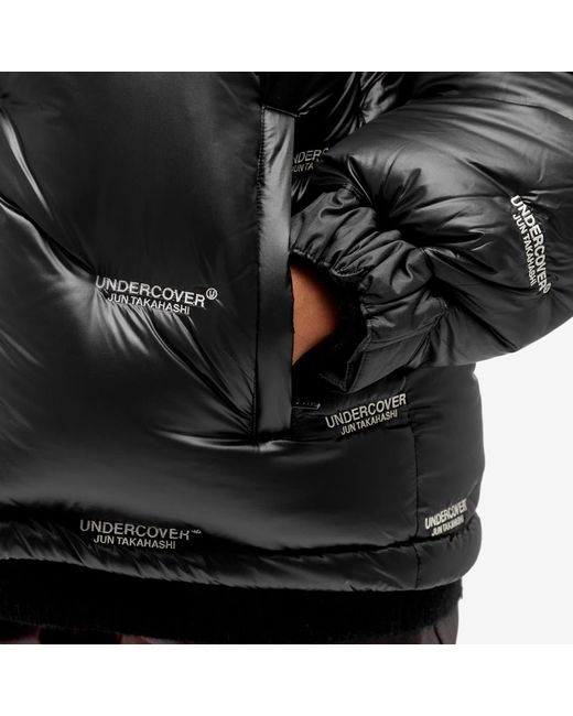 Undercover Black Logo Puffer Jacket