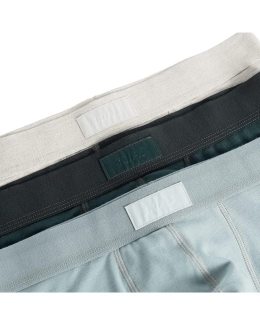 Skims Blue Cotton Boxer Brief 5" for men