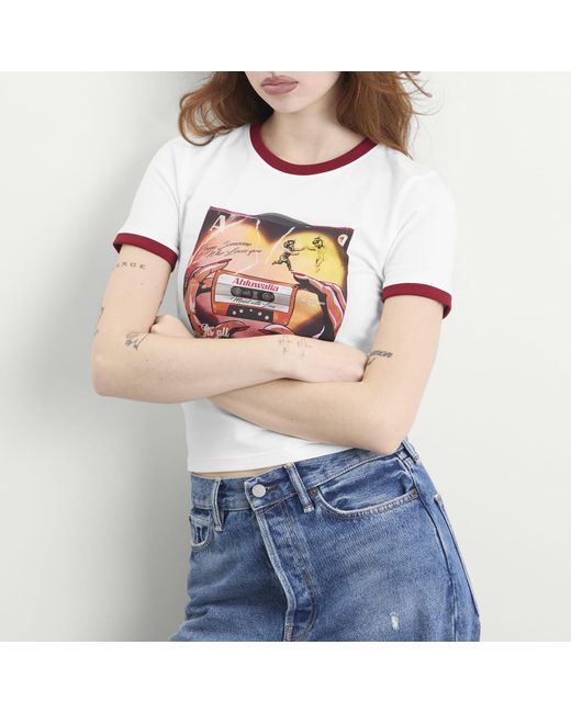 Ahluwalia White Vinyl Baby T-Shirt