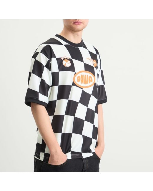 Pawa Speed Sports Black Racing Football Shirt for men