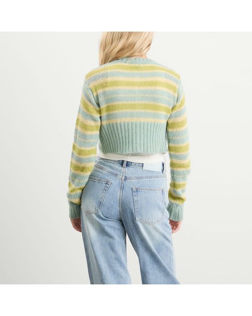 SUNDAYFRUITMARKET Yellow Sun Cropped Cardigan