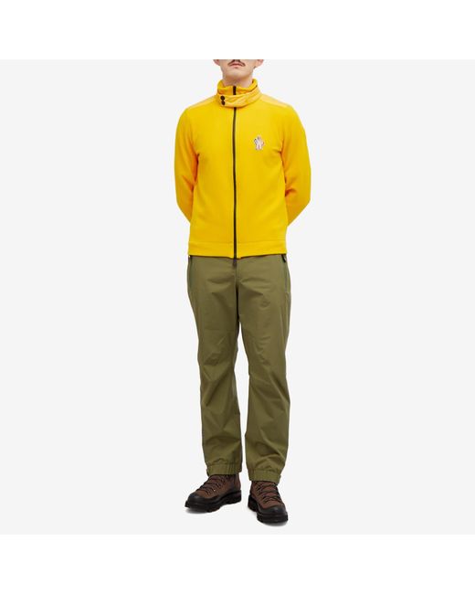 3 MONCLER GRENOBLE Yellow Polar Fleece Jacket for men