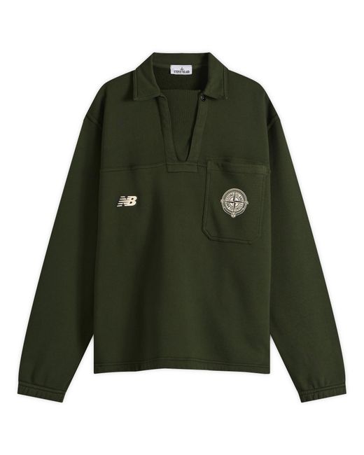 Stone Island Green X New Balance Polo for men