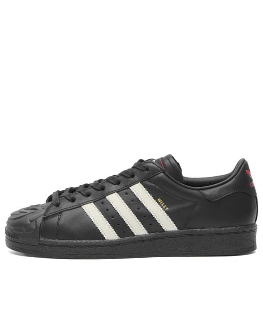 Adidas Black X Willy Chavarria Superstar Sneaker for men