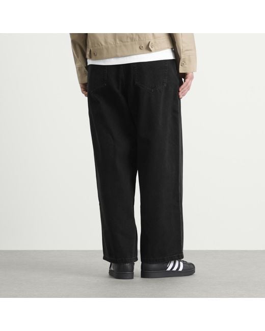 パンツ ICECREAM RUNNING DOG WIDE DENIM JEANS ICECREAM Running Dog Triple Scoop Wide Denim Jeans in Black for