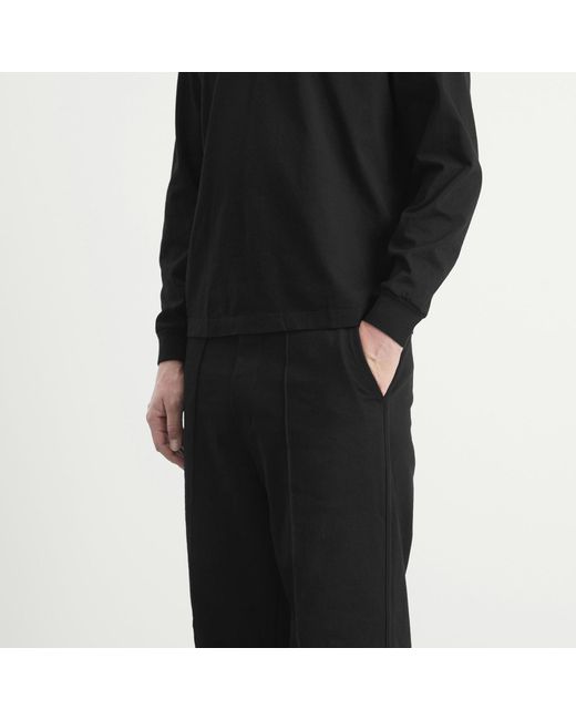 Lady White Co. Black Jersey Band Pants for men