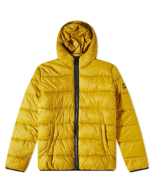 Barbour International Bobber Quilt Jacket in Yellow for Men | Lyst