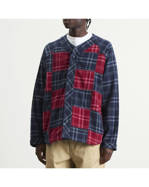 Vans Blue Otw Flannel Blocked Shirt for men