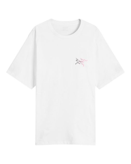 Arc'teryx White Kragg Cotton Logo T-Shirt for men