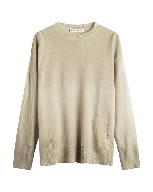 Our Legacy Natural Slant Knit
