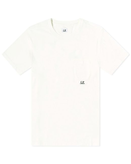 C P Company White Pocket Logo T-Shirt for men