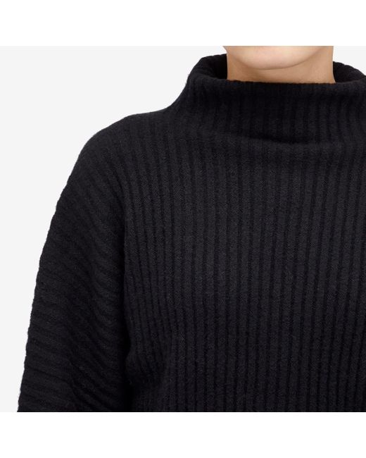 Baserange Black Kai Turtleneck Top