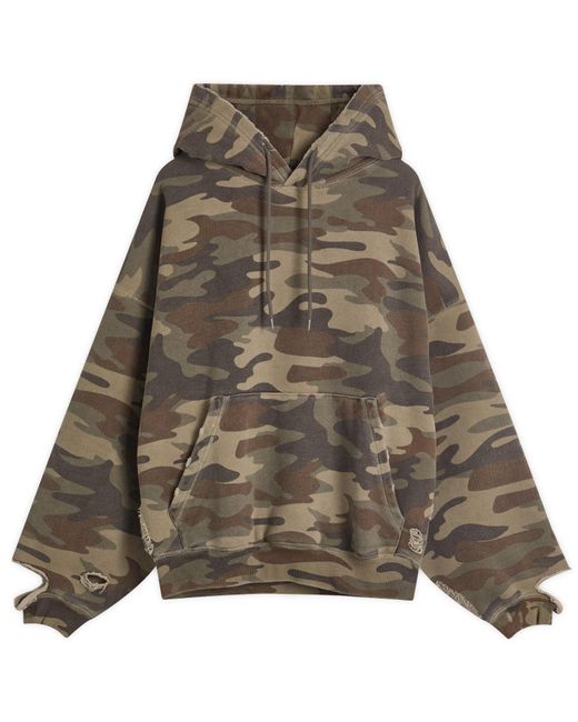 Cole Buxton Green Cropped Hoody for men