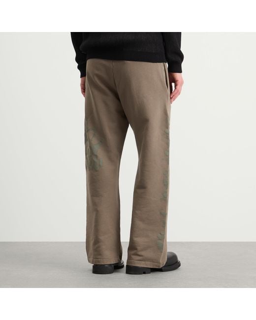 DIESEL Brown Gro Wide Leg Sweatpants for men