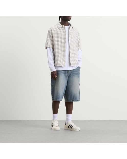 Dime Blue Classic Denim Shorts for men