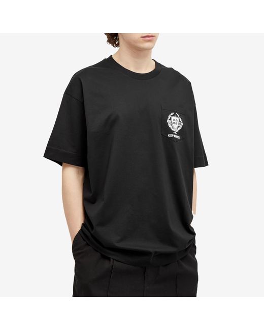 Givenchy Black Crest Logo T-Shirt for men