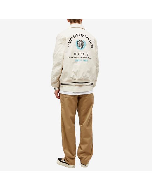 Dickies White Westmoreland Varsity Jacket for men