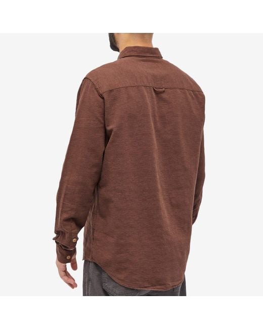 Folk Brown Relaxed Fit Shirt for men