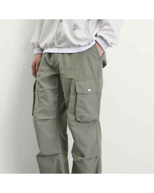 Snow Peak Green Light Dobby Cloth Trousers for men
