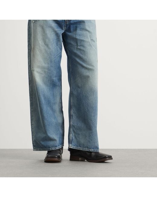 Acne Brown Bebe Leather Boot for men