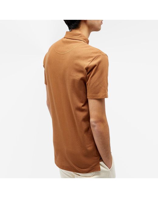 Sunspel Brown Riviera Polo Shirt for men