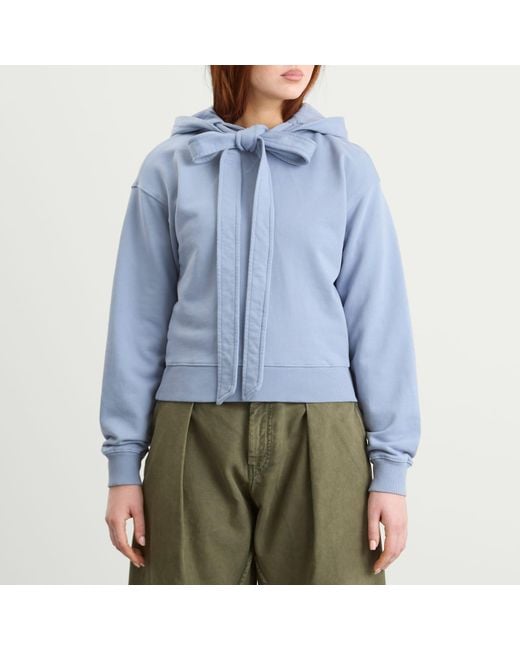 J.W. Anderson Blue Tied Bow Hoodie