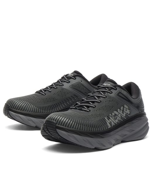 Hoka One One Black Bondi 7 Sneaker for men