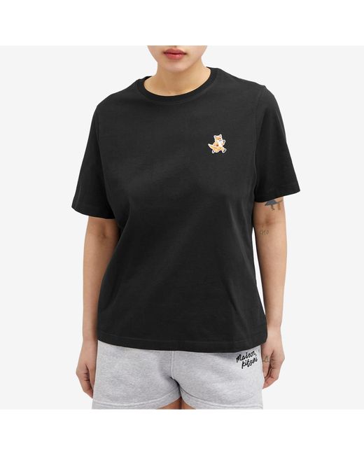 Maison Kitsuné Black Speedy Fox Patch Comfort T-Shirt