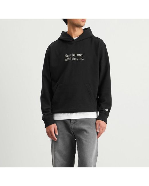 New Balance Black Athletics Classics Hoodie for men
