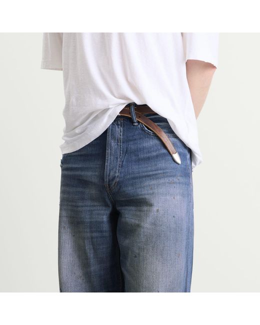 Acne Blue 1981 Trafalgar Wash Wide Leg Jeans for men