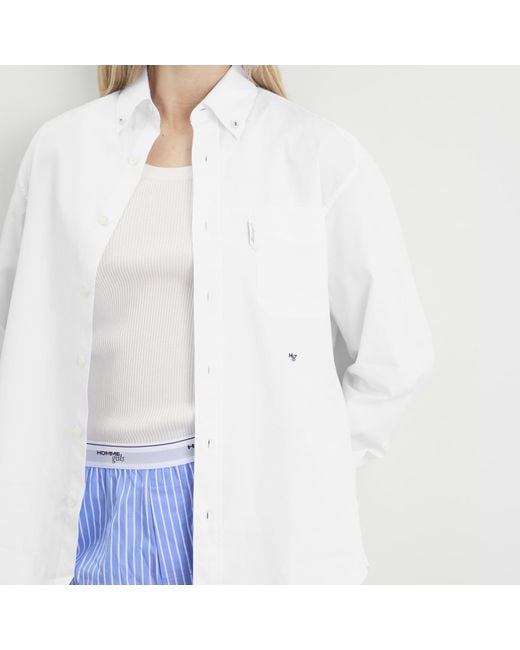 HOMMEGIRLS White Oxford Shirt