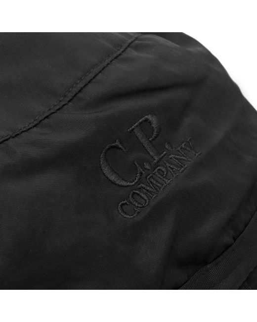 C P Company Black Nylon B Shoulder Pouch for men
