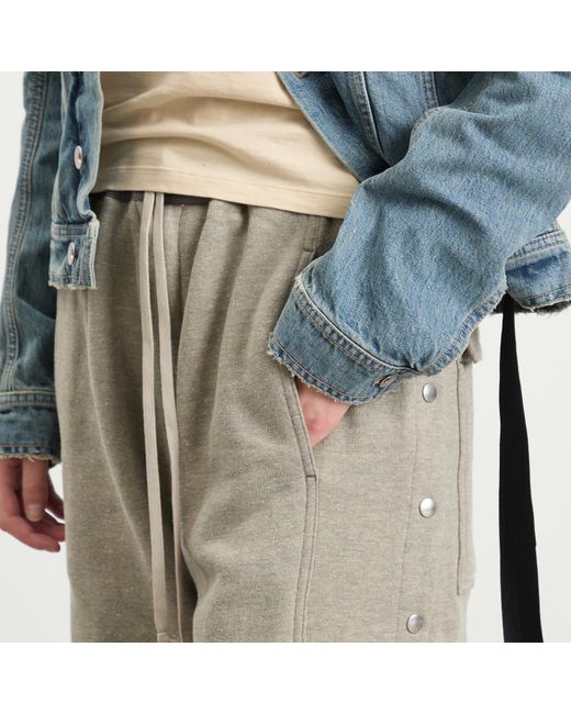 Rick Owens Gray Wide Pusher Pants