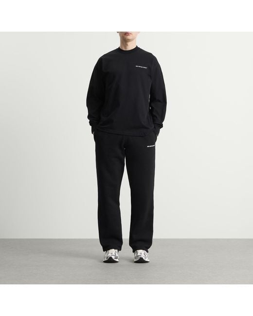 MKI Miyuki-Zoku Black Uniform Wide Leg Joggers for men