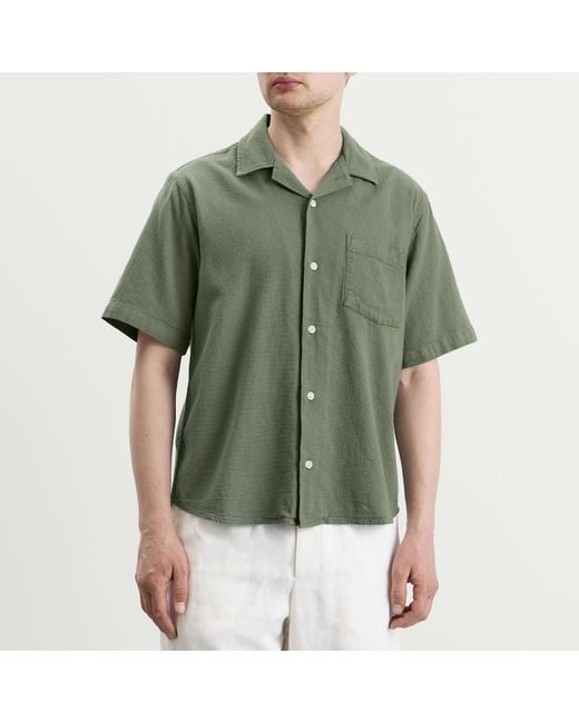 Corridor NYC Green Hopsack Ss for men
