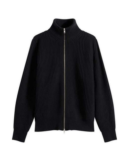 Maison Margiela Black Mm6 Zip Through Jumper for men