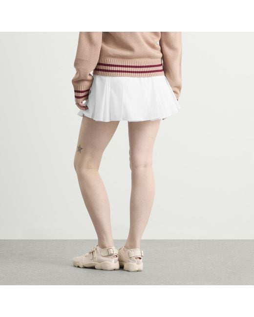 ICECREAM White Soft Serve Pleated Skirt